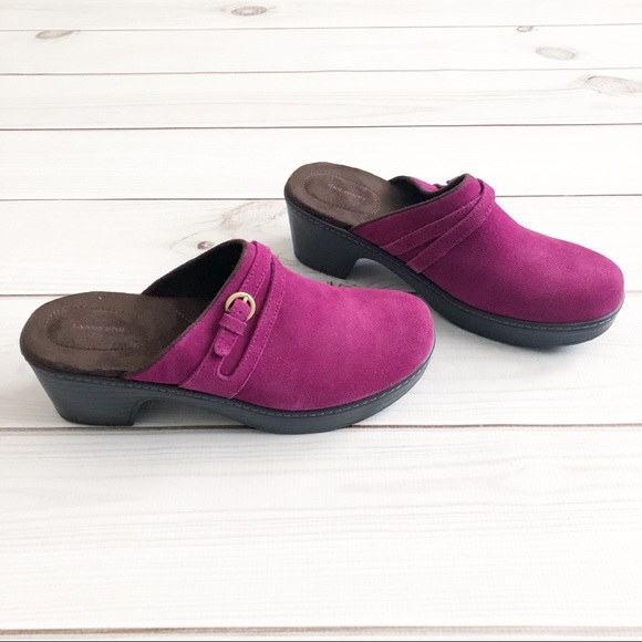 lands end suede clogs